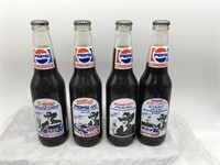 Lot Of 4 Richard Petty Pepsi Nascar Bottles Full