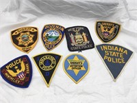 Lot Of 8 Police / Sheriff Uniform Patches