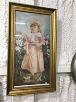 Framed Little Girl Print