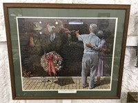 Wes Kendall Matted & Framed Signed Military Print