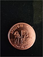 Copper .999 Apollo coin