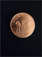 Apollo 11 .999 Copper Challange Coin