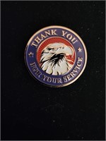 Thank you Veterans Challenge Coin