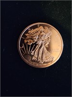 Walking Liberty .999 Copper Challenge Coin