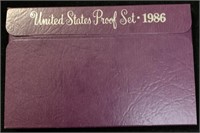 1986 Proof Set United States Mint