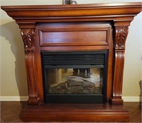 V - FAUX FIREPLACE / SPACE HEATER 46X31X20" (R2)