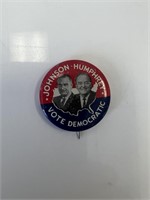 Johnson-Humphrey presidential campaign pin