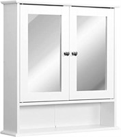 YAHEETECH LIVING ROOM WALL CABINET WITH MIRROR