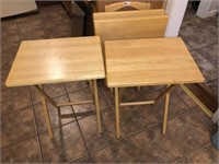 Tray Table Set  (4 Tables + Stand)