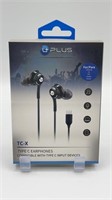 UPLUS TC-X Earphones w/USB-C.