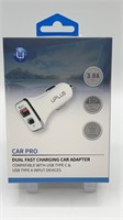 UPLUS Car Pro Dual Fast Charging Car Adapter.