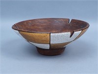 Mid Century Painted Centerpiece Bowl