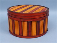Decorative Round Wood Box