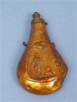 Antique Brass Powder Flask