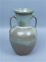 Frankoma Prairie Green Double Handle Urn Vase #47