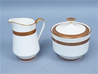 Mikasa "Pembroke" Creamer & Covered Sugar Bowl