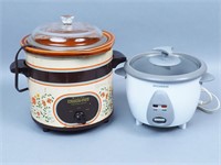 Vintage Crock-Pot & Sylvania Rice Cooker