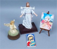 Group of Religious Themed Decor