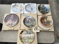 Collector Plate Lot with Wall Decoration