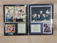 Beatles Framed Memorabilia.