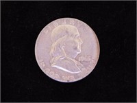 4 Franklin & Kennedy silver half dollars: 1963-D