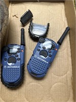 Motorola walkie-talkies/as is/not tested