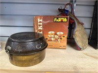 Vintage cook kit and leather canteen