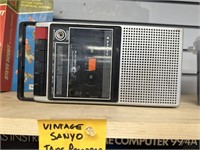 Vintage Sanyo tape recorder