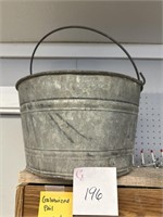 Galvanized bucket, no holes