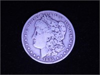 1891-S Morgan silver dollar