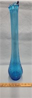Beautiful Blue Hobnail Swung Glass- 1 ft 9" Tall-