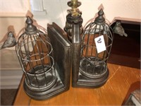 Pair of Birdcage Book Ends