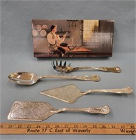 Silver Plated 4 Piece Hostess Serving Set