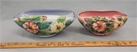 (2) Hand Painted Bowls- Marked Italy