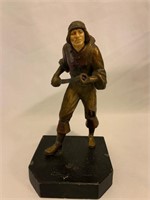 Vintage Brass Bookend Pirate