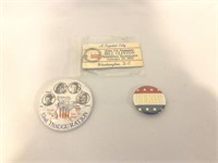 Political Buttons Bill Clinton & Assorted Items