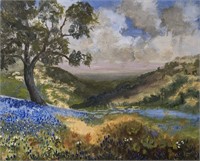 Texas Hill Country Bluebonnet – Gouache Painting