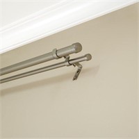 BH & G Mix Nickel Plated Double Curtain Rod B102