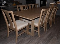 Urban Renovations Table w/8 Chairs Solid Wood