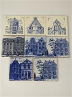 KLM Business Class Porcelain Tile Coasters