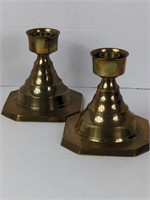 Matching Solid Brass Candle Holders
