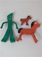 1965 Gumby and Pokey Rubber and Wire Toys
