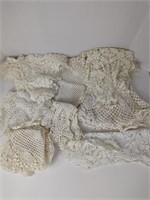 Lot of Various Lace Doilies and Runners 25+