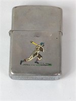 1950 Zippo Lighter Baseball Player Engraving