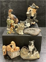 14pc Assorted Dog Sculptures