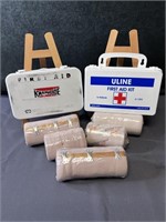 2 First aid kits 5 ace bandages