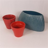 3 x Ceramic Planters