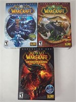 World of Warcraft Expansion Sets x 3