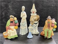 5pc Ceramic Figurines