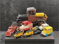 10pc Cast Iron Cars & More